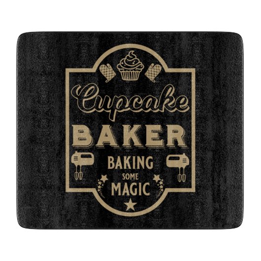 Cupcake Master Baker Schneidebrett (Vorderseite)