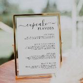 Cupcake Menu Signieren Minimalistische Hochzeitsto Einladung