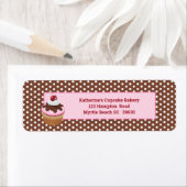 Cupcake mit Backmarkierung für Kirschbäckerei (Insitu)