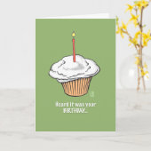 Cupcake mit Candle Your Birthday Karte (Gelbe Blume)