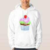 Cupcake mit Cheron auf den Hühnern Hoodie (Vorderseite)