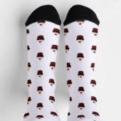 Cupcake mit Cherry auf dem oberen Muster Socken (Oben)