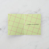 Cupcake mit Cherry Birthday Card Karte (Innenseite)