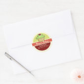 Cupcake mit Cherry oben Runder Aufkleber (Umschlag)