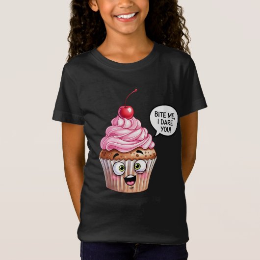 Cupcake mit Cherry von Natasha Us T-Shirt (Vorderseite)