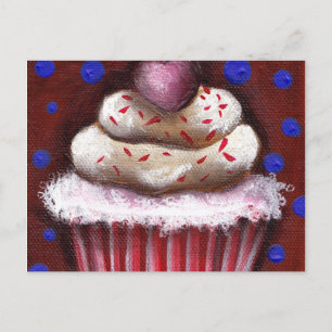 Cupcake mit dem Herzen Postkarte