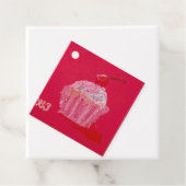 Cupcake mit Erdbeerfrosting Geschenkanhänger (Beispiel)