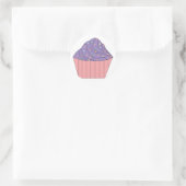 Cupcake mit Heart Sprinklen Aufkleber (Tasche)