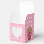 Cupcake mit Herz und Blume Geschenkschachtel (Geöffnet)