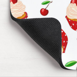Cupcake mit Kirschmuster Mousepad