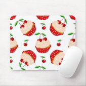 Cupcake mit Kirschmuster Mousepad (Mit Mouse)