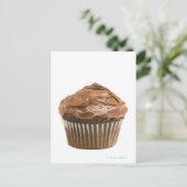 Cupcake mit Schokoladenverzierung, Studio-Aufnahme Postkarte (Stehend Vorderseite)