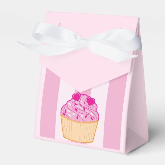 Cupcake mit Two Hearts Brautparty Goody Box Geschenkschachtel (Vorderseite)