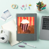 Cupcake mit Vanille-Frosting Aufkleber (iPad Hülle)