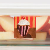 Cupcake mit Vanille-Frosting Etiketten (Befestigt)