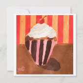 Cupcake mit Vanille-Frosting Karte (Vorderseite)