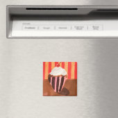Cupcake mit Vanille-Frosting Magnet (In Situ (Geschirrspüler))