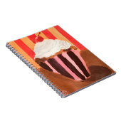 Cupcake mit Vanille-Frosting Notizblock (Rechte Seite)