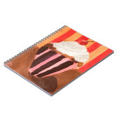 Cupcake mit Vanille-Frosting Notizblock (Linke Seite)