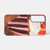 Cupcake mit Vanille-Frosting Samsung Galaxy Hülle (Rückseite (Horizontal))