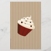 Cupcake mit weichen Mocha Streifen Flyer (Hinten)
