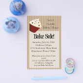 Cupcake mit weichen Mocha Streifen Flyer (Einzeln)