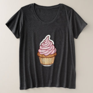 Cupcake mit Wings Sweetness startet Flug Große Größe T-Shirt