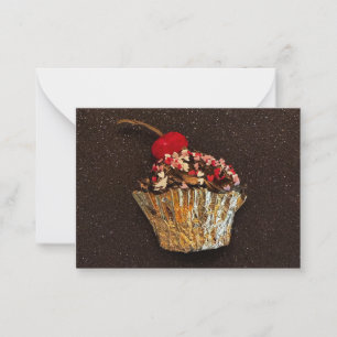 Cupcake Mitteilungskarte