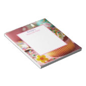 Cupcake Mitzvah Note Girls Notepad Notizblock (angewinkelt)