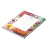 Cupcake Mitzvah Note Girls Notepad Notizblock (Rotiert)
