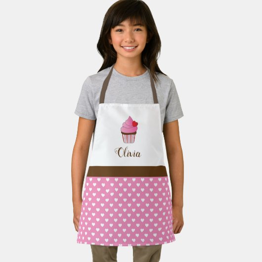Cupcake Monogramm Schürze (Insitu)