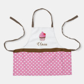 Cupcake Monogramm Schürze (Vorderseite)