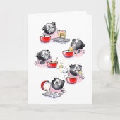 Cupcake Mops Geburtstagskarte Karte (Vorderseite)