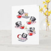 Cupcake Mops Geburtstagskarte Karte (Gelbe Blume)