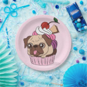 Cupcake-Mops Pappteller (Party)