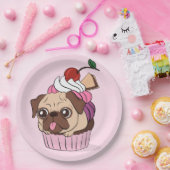 Cupcake-Mops Pappteller (Party)