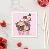 Cupcake-Mops Serviette (Beispiel)
