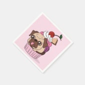 Cupcake-Mops Serviette (Ecke)