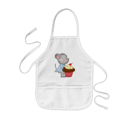 Cupcake Mouse-Schürze Kinderschürze (Vorne)