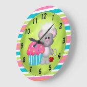 Cupcake Mouse Uhr (Winkel)