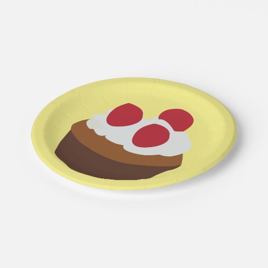 Cupcake Muffin Cupcake Pappteller (Schrägansicht)