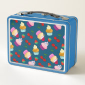 Cupcake Muffin Strawberry Cherry Sweet Candy Metall Brotdose (Rückseite)