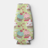 Cupcake-Muster Flaschenkühler (Vorderseite)