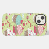 Cupcake-Muster iPhone Hülle (Rückseite (Horizontal))