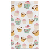 Cupcake-Muster Kleine Geschenktüte (Rückseite)