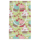 Cupcake-Muster Kleine Geschenktüte (Vorderseite)
