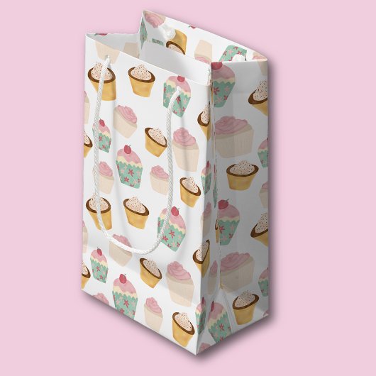Cupcake-Muster Kleine Geschenktüte