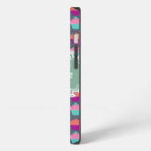 Cupcake Muster MintPersonalized Name iPhone Hülle (Linke Seite)