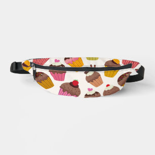 Cupcake Muster, Muffin Muster, Schokolade, Herz Bauchtasche