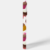 Cupcake Muster, Muffin Muster, Schokolade, Herz Case-Mate iPhone Hülle (Rückseite / Rechts)